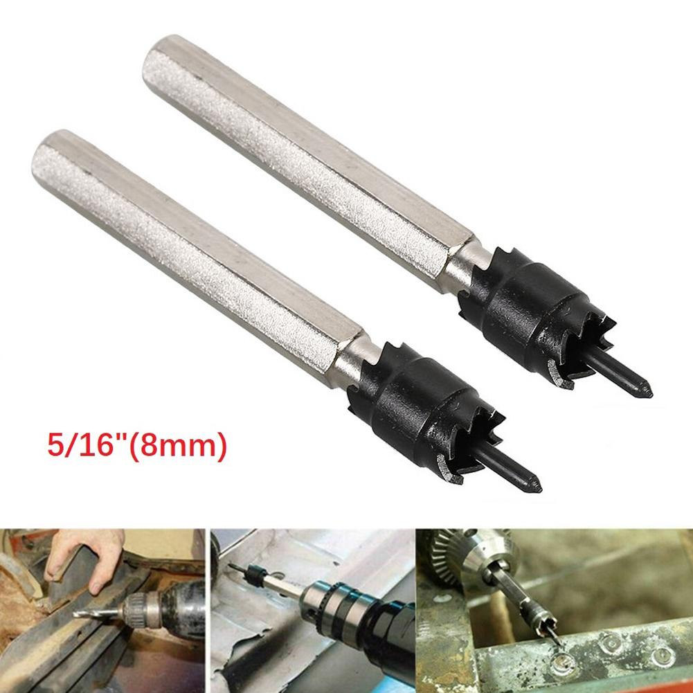 Rotary Spot Drill Spot Weld Drill Bit With Cost-effective Approx. 76*7mm Hardness 2Pcs 5/16inch High Speed Steel High Strength