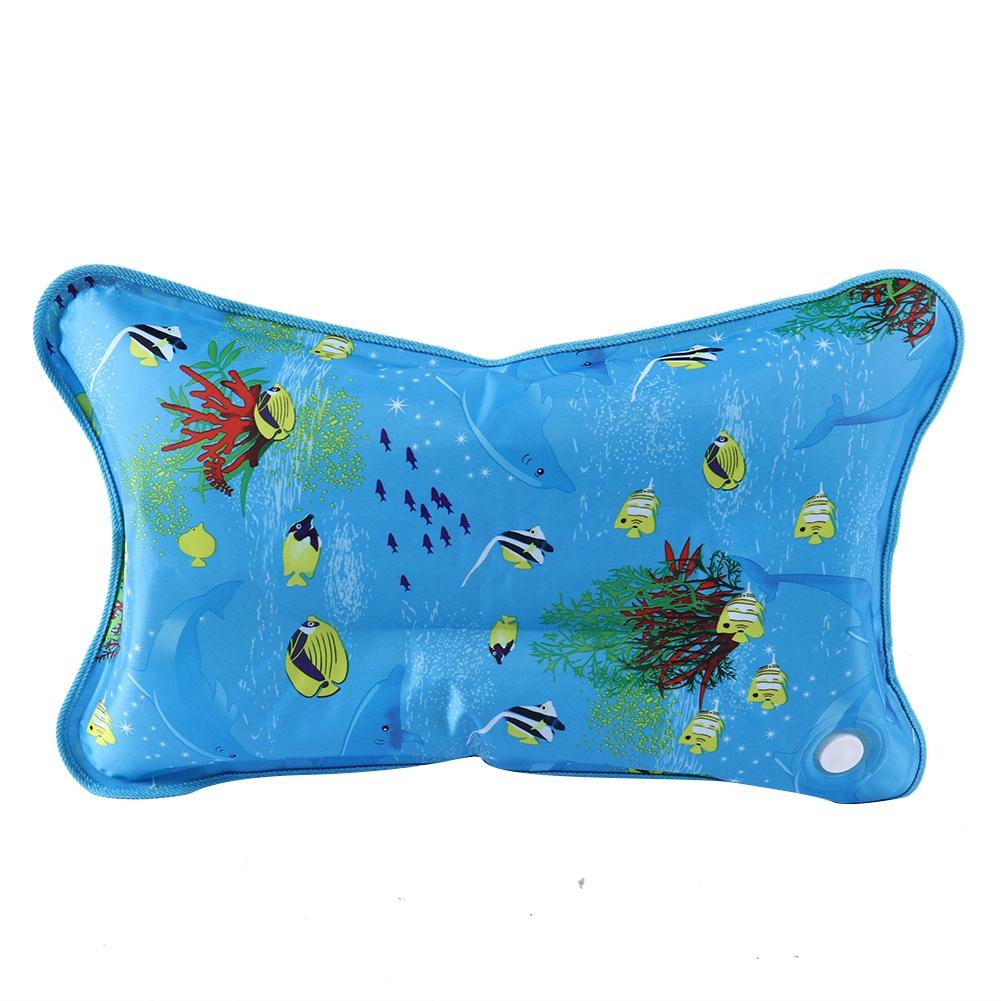 Children Adult Ice Pillow Cooling Cushion Water Pillow for Home Travel (48*30cm Snowflake)