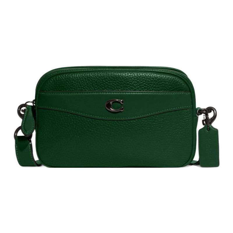 Coach Kamera 23 Reißverschluss Außentasche Weiches Narbenleder Gerberei Leder Kamera Tasche Schulter Crossbody Tasche Mittel CC386-V5CZS