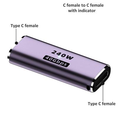 Laptop Data Transfer 8K 60HZ USB C Converter Type C Adapter 40Gbps 240W Fast Charging