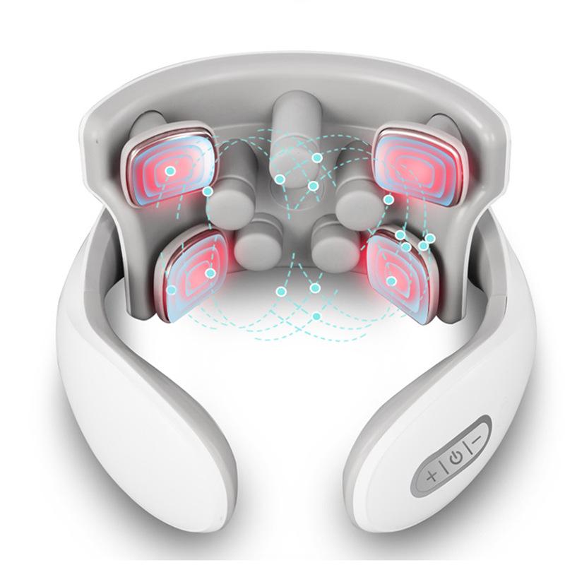 Smart Neck Massager: Portable Cervical Heat & Vibration Therapy Device