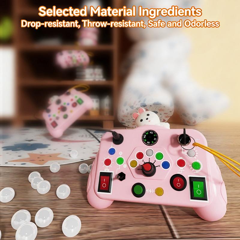 LED Light Switch Busy Board Toddler Montessori Early Education Learning Toy Logical Thinking Training Game Board Children Gifts
