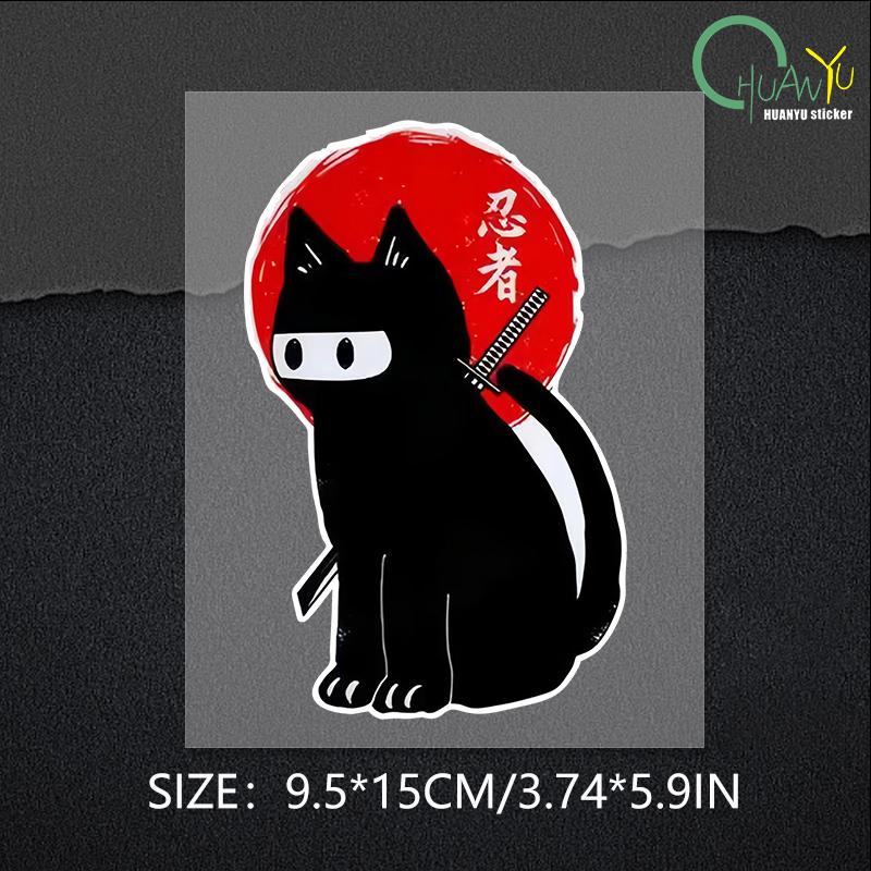 

Светоотражающая кошка Японская наклейка на автомобиль Кошка Япония Наклейки с красным солнцем Мотоциклетные гоночные наклейки Винил для грузовиков, фургонов, ноутбуков 9.5x15cm