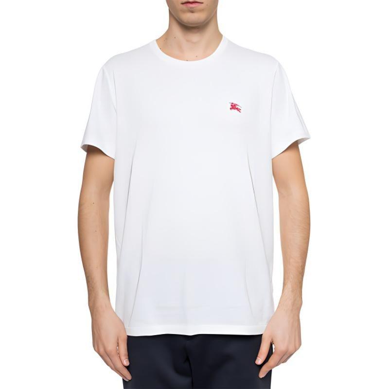 Burberry T Shirts Men's White Crew Neck Moderate 8003831