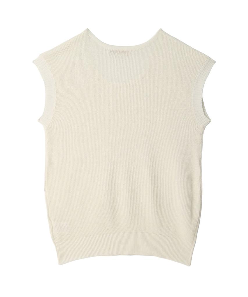 VIKINI VENDER Tessa U-Neck Knit Cap Sleeve Top