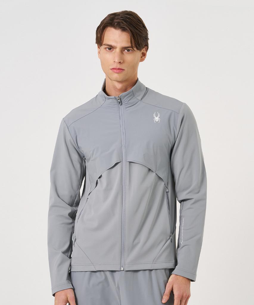 SPYDER Men'S Running Face Stretch Zip-Up Splpcnft231Mgry