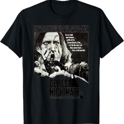 Klassieke Horrorfilm Poster Vintage Halloween Duivel T-shirt