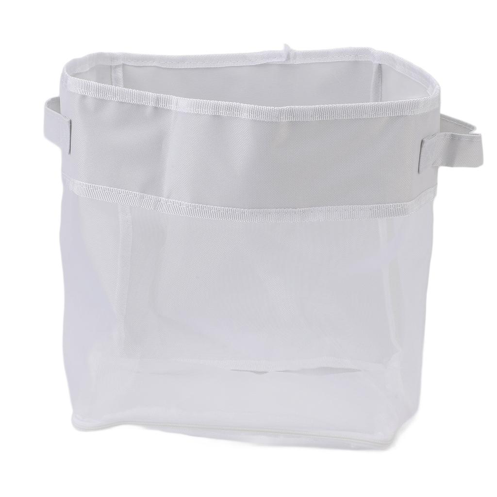 Bath Toy Storage Bottom Zipper Large Capacity Quick Drainage Bathtub Toy Organizer for Bathroom