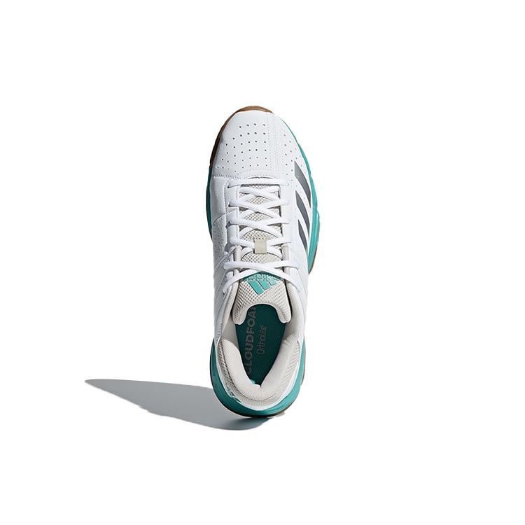 Adidas Wucht P3 Round Toe Lace-Up Synthetic Leather Non-Slip Low-Top Running Shoes Men Running Shoes White Blue DB2171