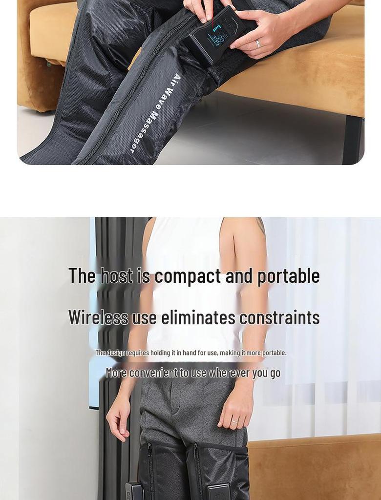 5-Airbag Full Wrap Leg Massager with Simulated Air Wave Massage