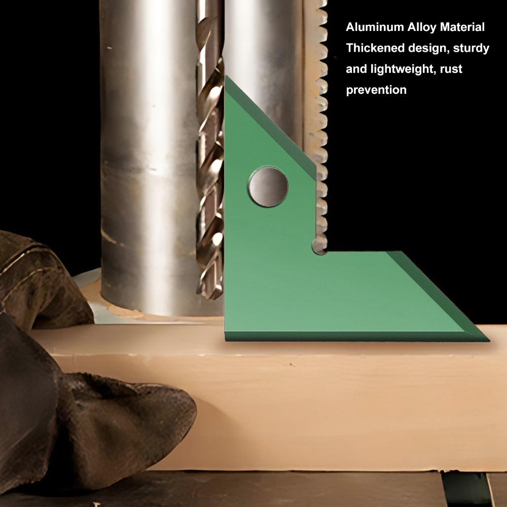 

High Precise Woodworking Square Aluminum Alloy Angle Measuring Tool Triangular Ruler Saw Table зелёный