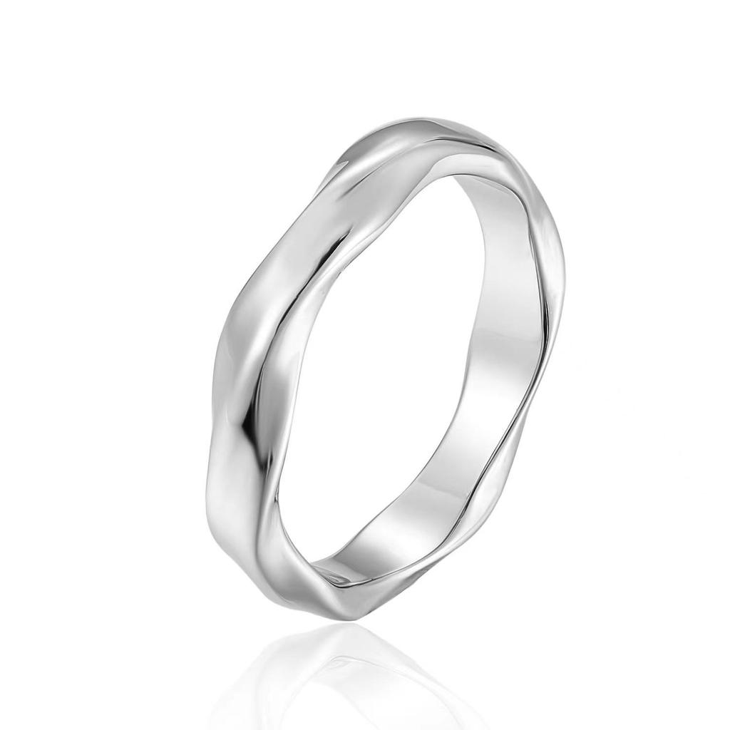 Möbius Męski Pierścień Minimalistyczny z Regulacją – Modny Design High-End na Palec Wskazujący