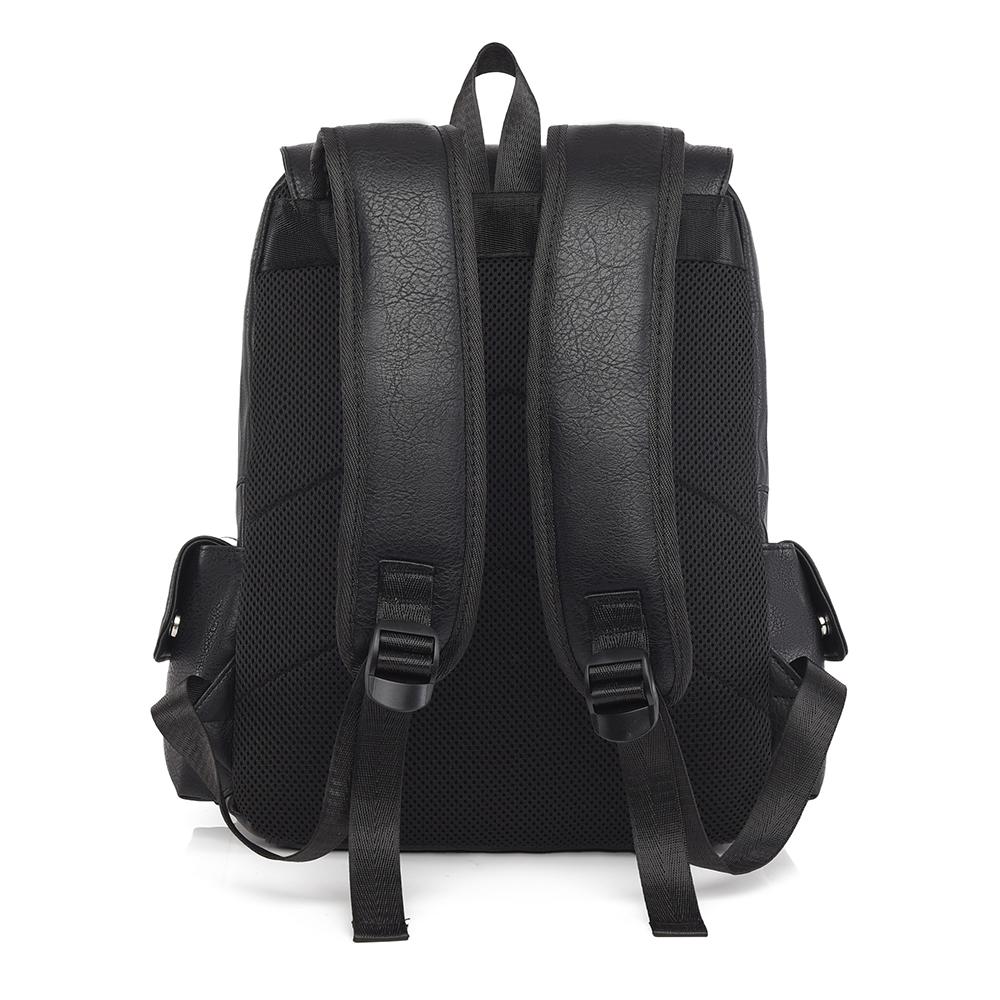 Large Capacity Men's Backpack Multi-Function PU Backpack Travel Computer Bag Women Backpack