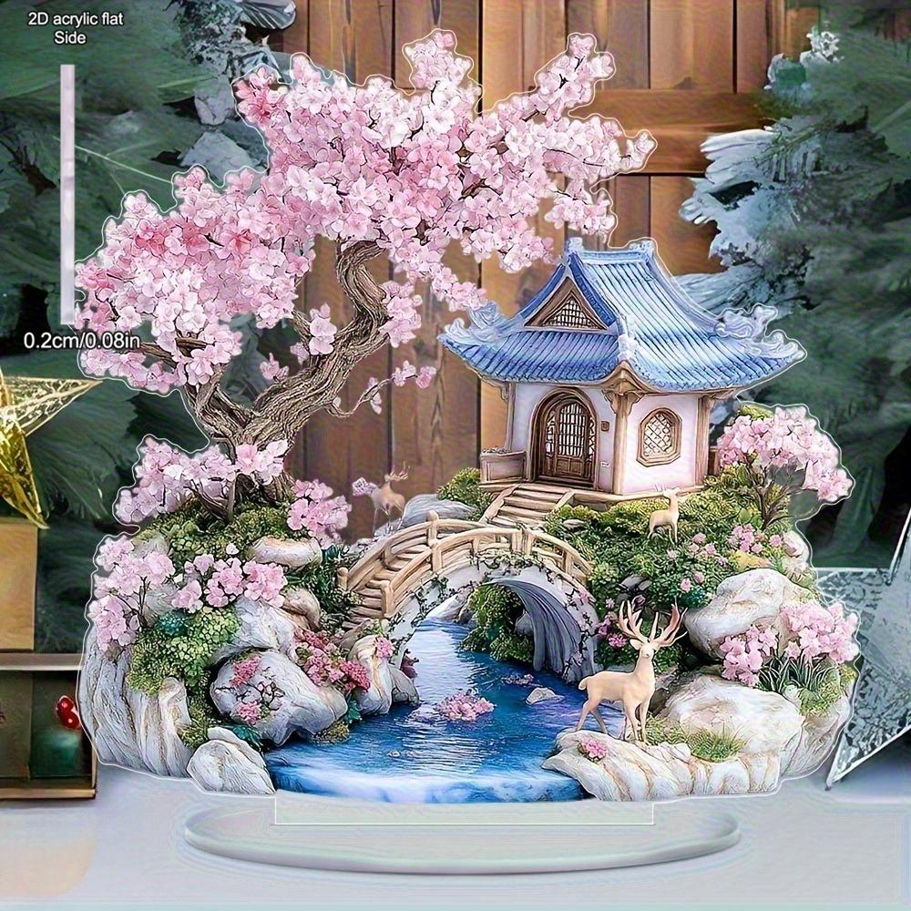 

Скульптура вишневого дерева в богемному стилі, підходить для офісних столів і віталень, прикраси для кабінету, креативні ідеї для подарунка на день народження, День святого Валентина 13*13cm