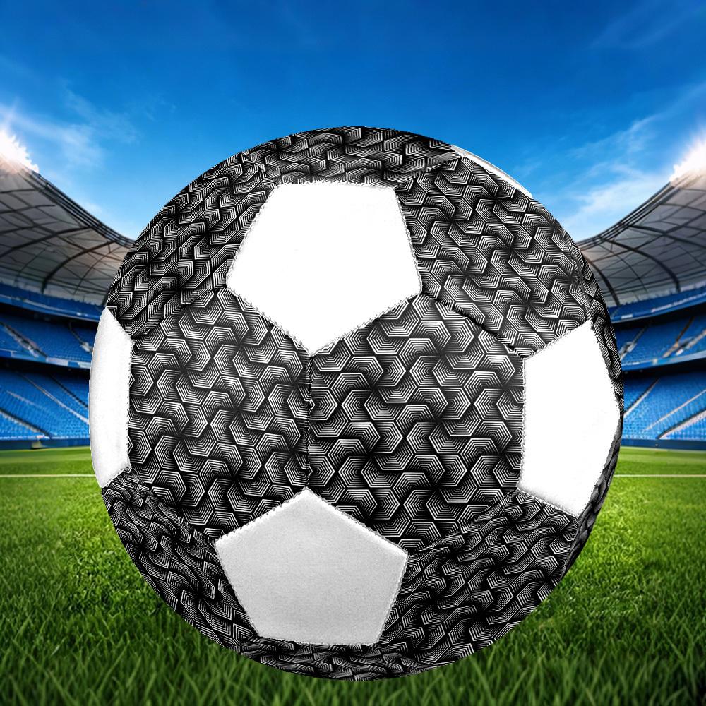 1pc Geometric Lightweight PVC Training Soccer Ball, Size 5, Suitable for Indoor and Outdoor TrainingGift y60315