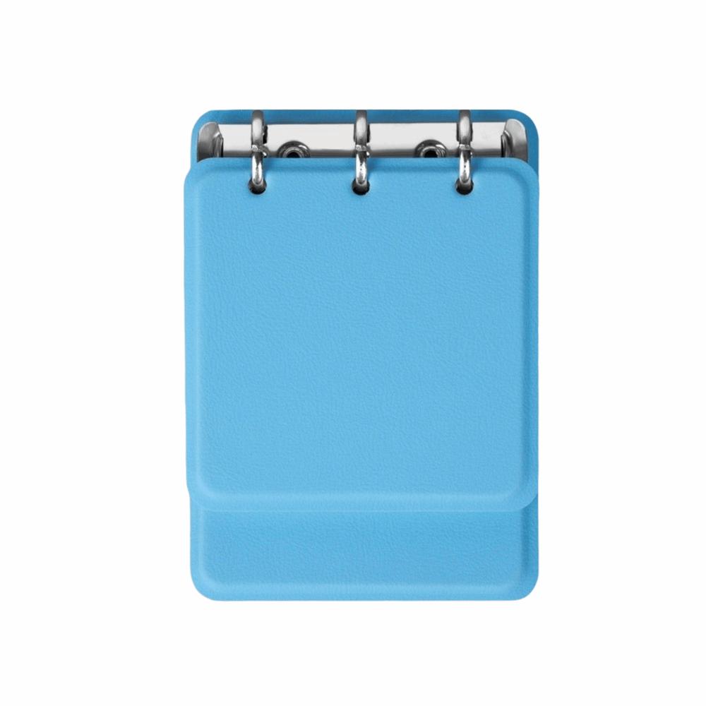 PU Leather Cover Loose-Leaf Notebook 3-Ring Binder Memo Pad Mini Pocket Notebook  Students