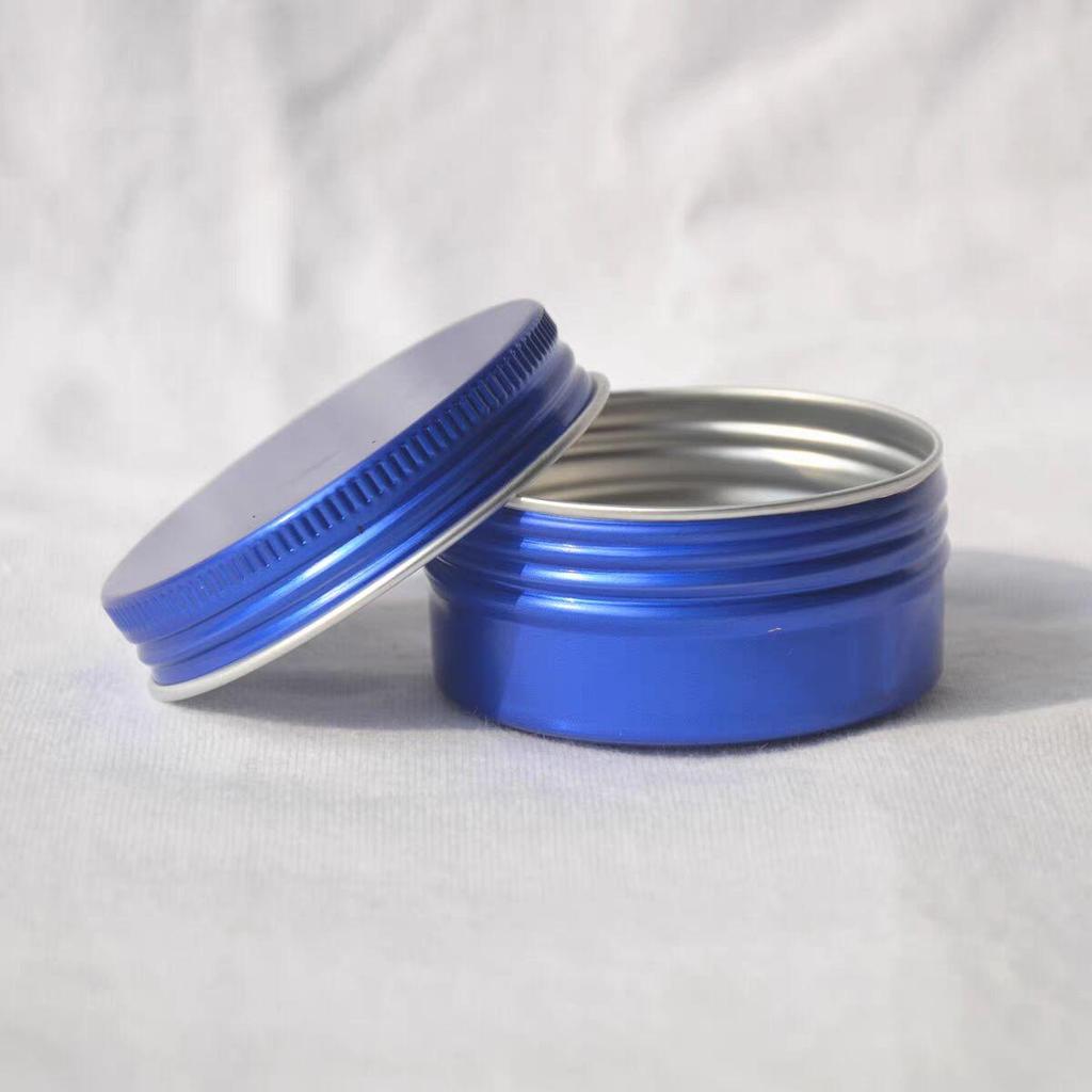 50 Pcs Blue Color 50ml Aluminum Jar 50g Aluminum Tin Container 50ml Cosmetic Jar 50g Cream Jar