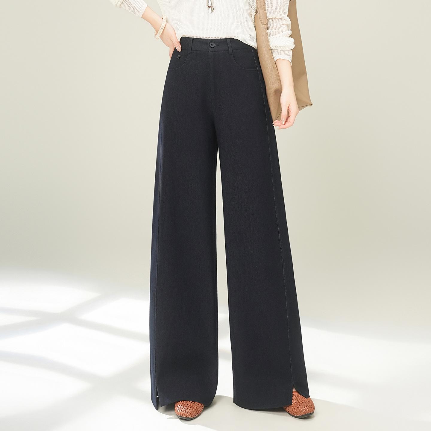 

Spring/Summer 2026 Women s High-Waisted Flowy Wide-Leg Floor-Length Pants - Hot Selling Casual Style. M