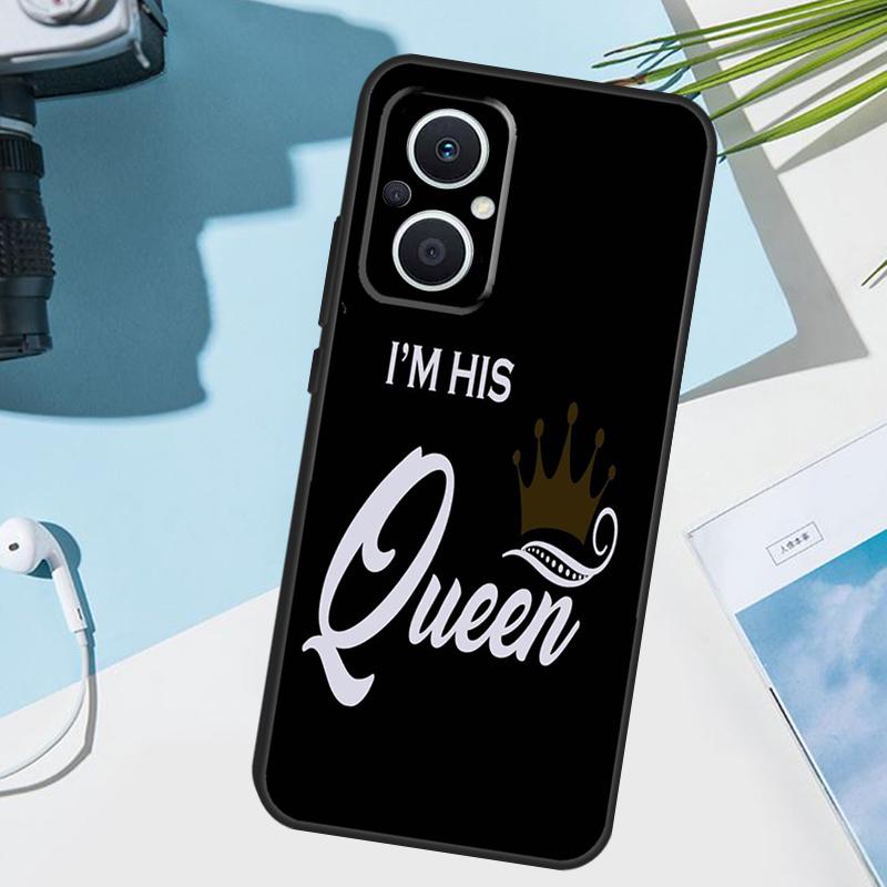 King Queen Couple Lovers Cover For OPPO Reno 12 F 13F 14F 11F 10 11 13 14 Pro 7 8 Lite OPPO Find X9 X5 X6 X8 Pro Case