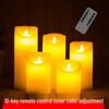 Rechargeable LED Electronic Candle with Remote Control - Perfect for Simulated Paraffin Flame Atmosphere, Weddings, and Birthdays.