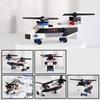 NEW DIY MOC City Plane SWAT Super Police CAR Dual-Rotor Helicopter Famous Building Blocks Bricks Kits Classic Model