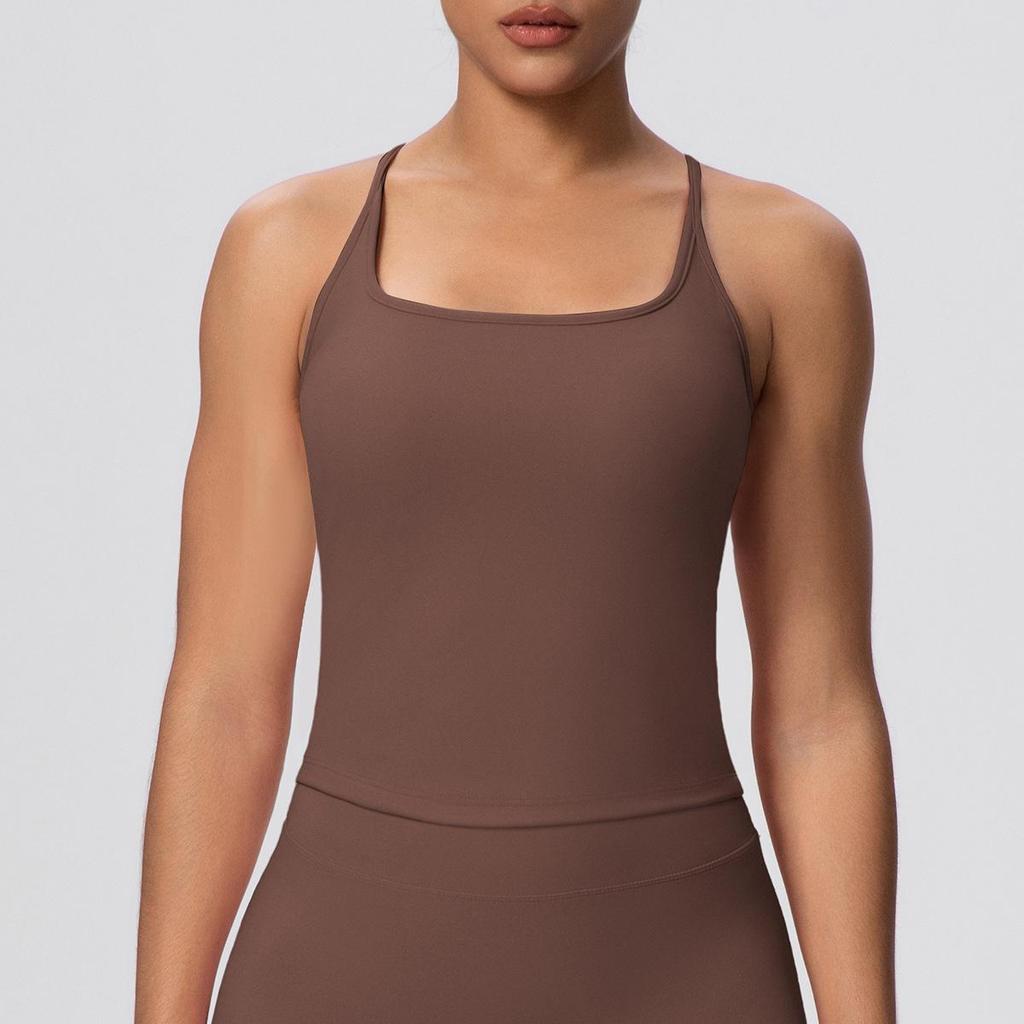 Cloud-like Quick-drying Cross-strap Y-back Sports Vest for Running & Yoga