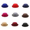 Kids' Black Party Hat Magician Derby Hat Short Brim Fedora Top Hat for Dress Up and Victorian Costume Parties