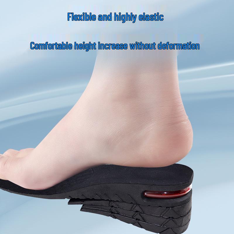 Multi-Layer Detachable Height-Enhancing Insoles for Men and Women - Invisible Shock-Absorbing Air Cushion for Sports.