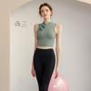 European & American Ruched Waist Long Sleeve Yoga Top - High Stretch Slim Fit