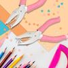 1 Stück Süßer Metall Hand-Papierlocher Scrapbooking Kleidung Einzellochlocher Stern Herz Kreis Loch DIY Bastel Formschneider