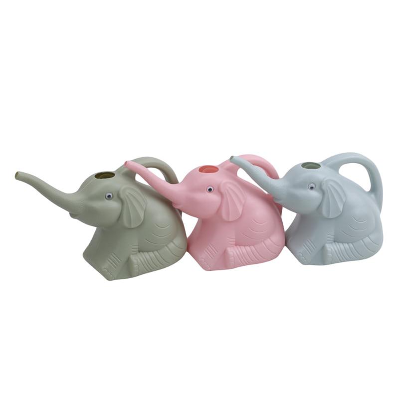 Outdoor Elephant Shape Watering Can Pot Plastic Gardening Potted Plants Portable 1pc