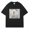Ich bin zu albern Lustig Traurig Weinende Katze Meme T-Shirt Unisex Damen Trendy Kurzarm-T-Shirt Sommer Sport Lässig Übergroß Streetwear