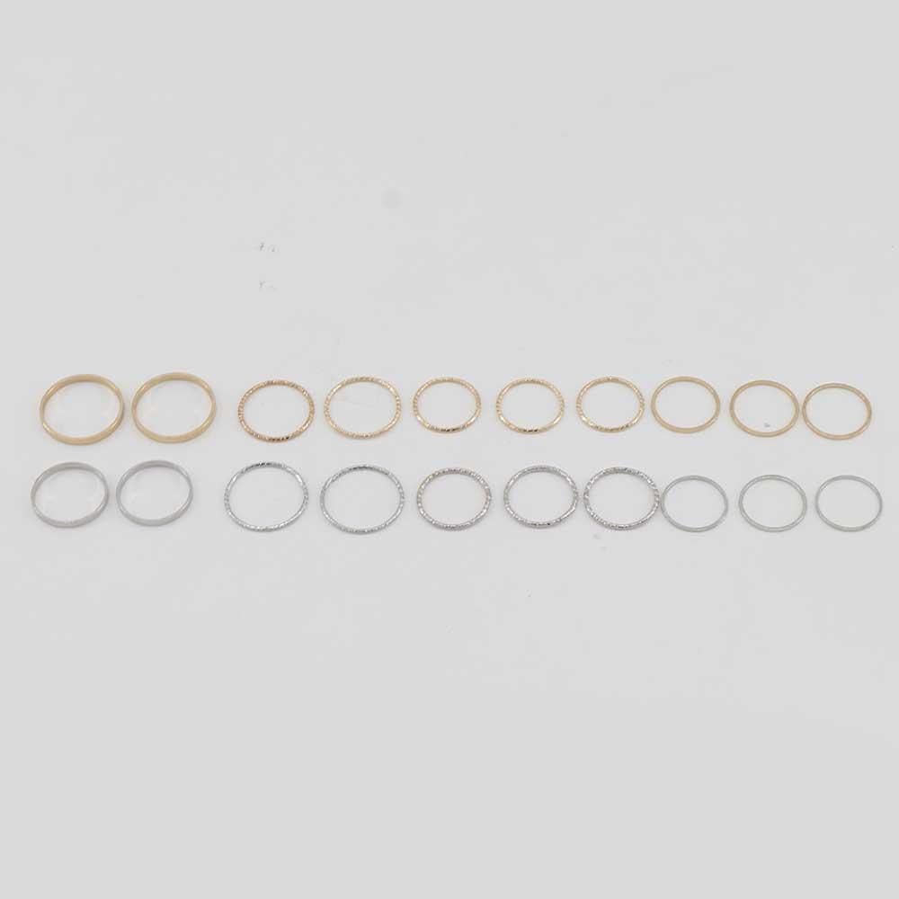 

Girls 10Pcs/Set Simple Knuckle Creative Combination Fashion Tail Rings Jewelry Joint Rings Set срібний