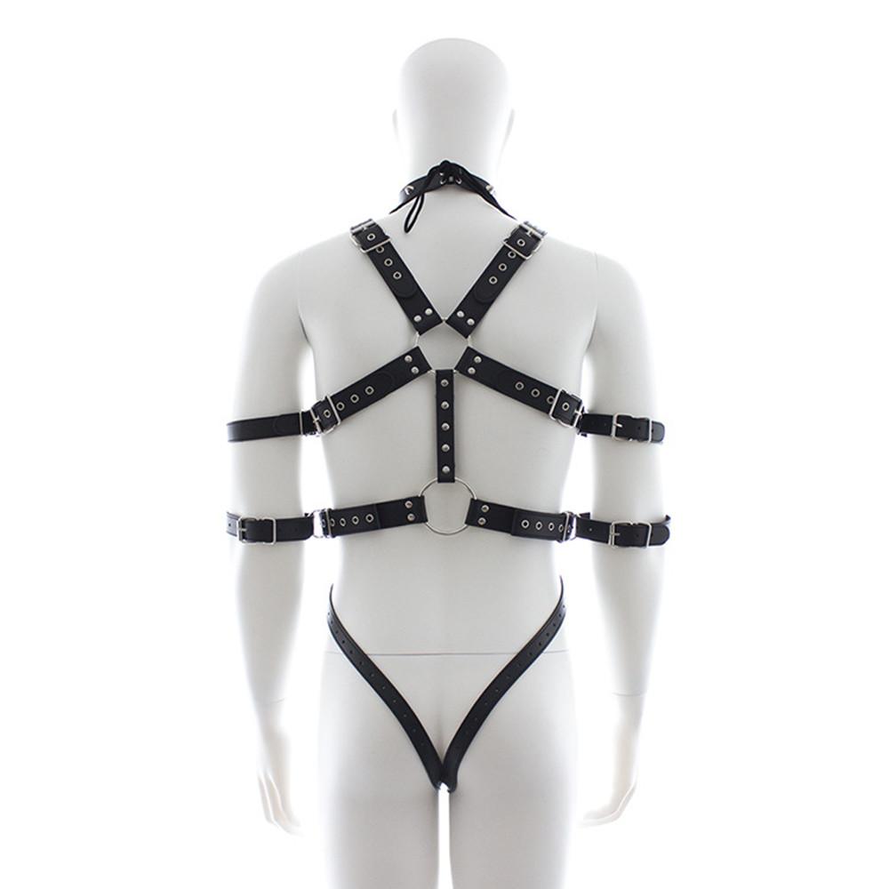 Gay Rave Harness Man Pu Leather  Bondage Strap Chest Restraint Kit Sex Lingerie Adjustable Cosplay Sex Toys Sex Toys For Men