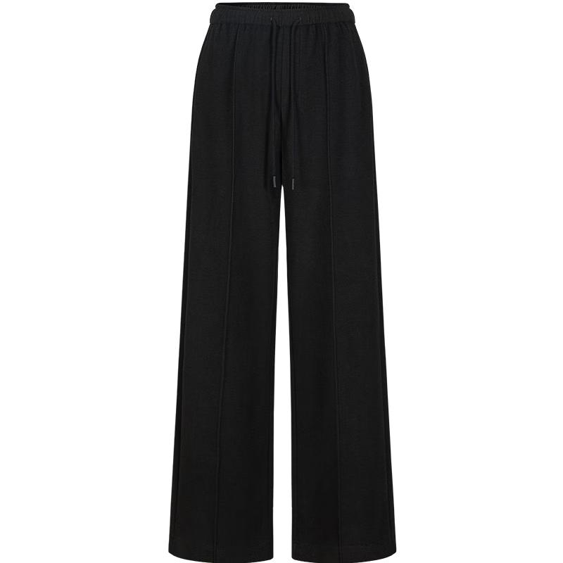 Jiusi Anna Kai Women's Winter Plush Wide-Leg Trousers