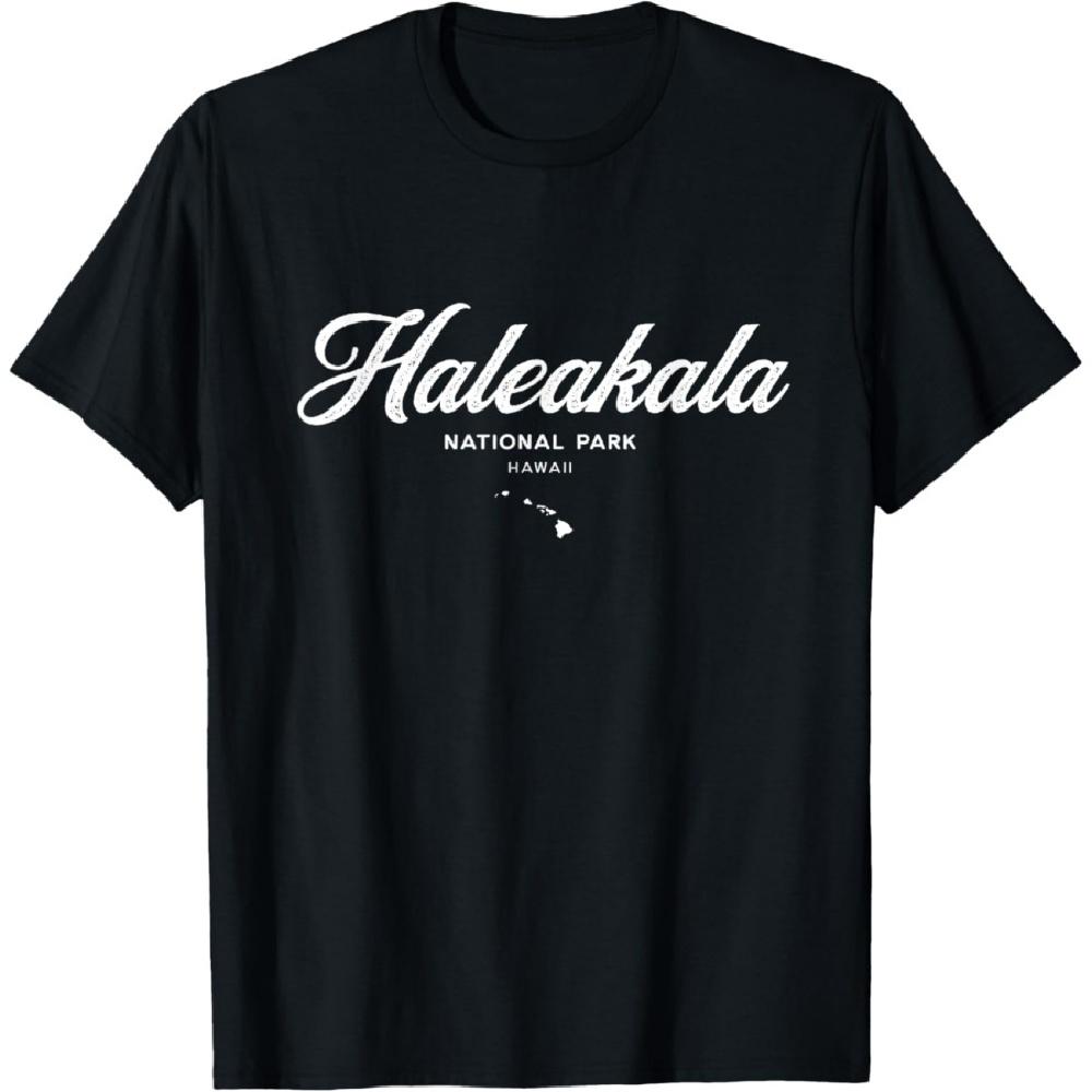 Haleakala National Park Hawaii Retro Vintage T-Shirt XXXXXL чёрный