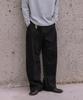 Mood Inside Deep Single-Pleat Denim Wide Pants_Black