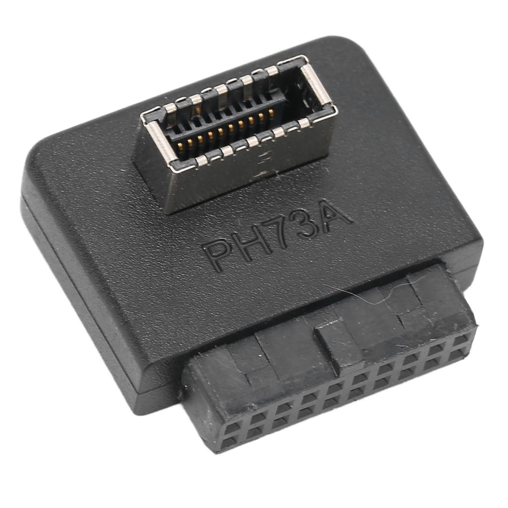USB Front Panel Adapter 90 degrees  ABS Wide Applicability USB3.0 20pin to TYPE E Header Adapter for Mainboard