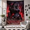Custom Tapestry Wall Hanging, World of Warcraft Personalized Name Text Home Wall Decor