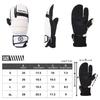 TaoTech Snowboard Trigger Gloves with Wrist Guards, Men's and Women's Ski Gloves with Inner Protectors, Three-Finger Protection (Small, White)