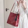 Fashion Patent Leather Women Shoulder Bags Vintage Female Casual Tote Handbags Large Capacity Ladies Shopping Bag Quality