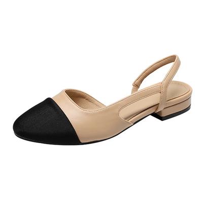 Alleskombinierbare flache Schuhe Damen Sandalen Rutschfest Weiche Freizeitschuhe Gemischte Farben Komfort Niedriger Absatz Femme Dicke Sohle Designerschuhe