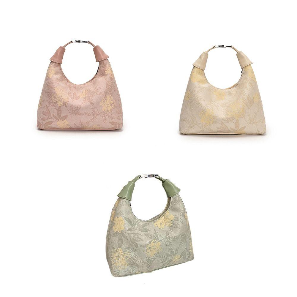 Cheongsam Accessories Embroidery Wrist Bag Flower Pattern Hanfu Printing Handbag Women