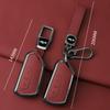Metal Genuine Leather Auto Key Fob Cover Case Fit For Vw Volkseagen Golf 8 Mk8 Id.3 Id.4 Cupra Skoda Octavia A8 Seat Leon Mk4 Formentor Tarraco