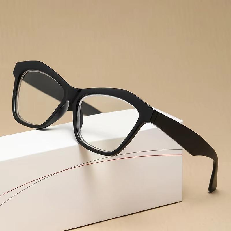Fashion Cat Eye Anti Blue Light Reading Glasses Men Women Ultra Light Transparent Retro Small Frame Presbyopia Eyeglasses