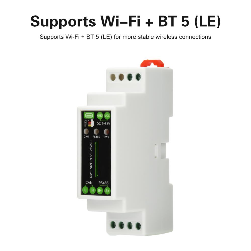 ESP32-S3 Industrial Control Board 1-Channel Wifi Bluetooth Relay RS485 CAN Communicator Type C for Automation And IoT