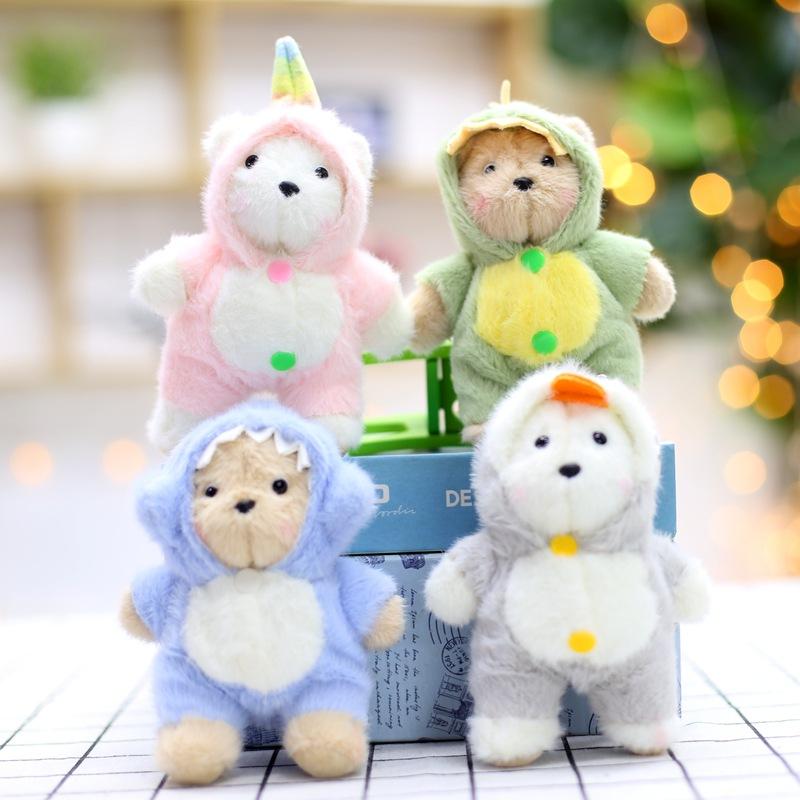 Cute Cute Pajamas, Drag Bear Pendant, Plush Toy, Doll, Cartoon Doll, Bag, Hanging Ornament Keychain