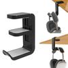 Headphone Stand 360. Rotating Under Desk Storage Earphone Hanging Headset Headset Gaming Holder S9U0