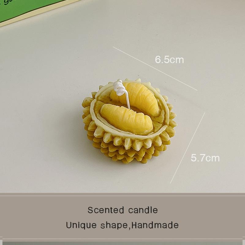 

Ароматическая свеча креативный подарок на день рождения имитация свечи декоративное украшение фрукт дуриан ароматическая свеча 1