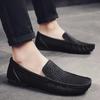 Fashion Handmade Fashion Men Shoes Sewing Casual Genuine Leather Flat Mens Loafer Shoes Custom Bespoke Slip-On Brand Footwear Male Shoes